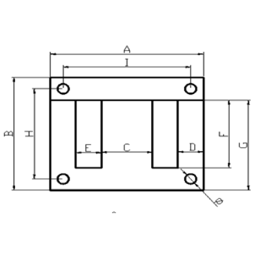 Transformer Lamination/EI Lamination Core EI180/Industry Used Magnetic Sheet 0.50 mm Black Metal Sheet